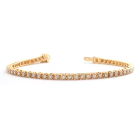 14KY 2.40CTW ILLUSION DIAMOND TENNIS BRACELET