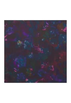 Faded Flowers Silk Printed Scarf