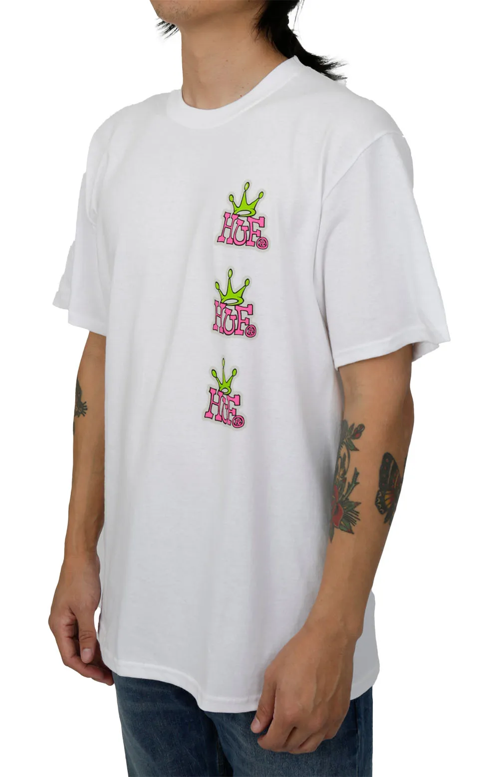 Huf Crowned Stack Tee - White