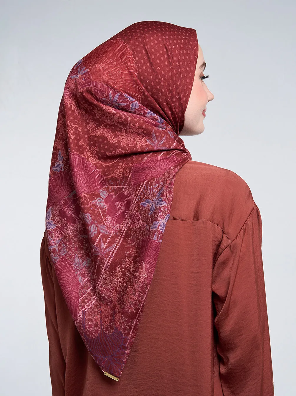 NUANSA SIGNATURE SCARF ROSEWOOD