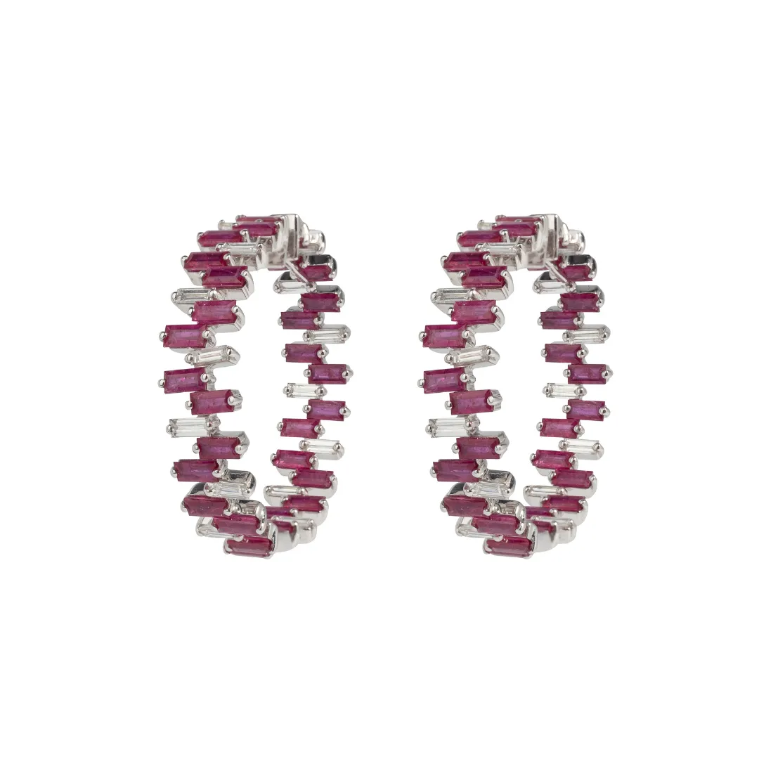 Ruby & Diamond Love Paradigm Earrings