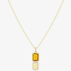 Seta Necklace in Citrine