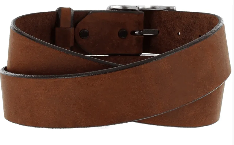 Tony Lama Men's Brown Billy Bob Leather Belt C41319
